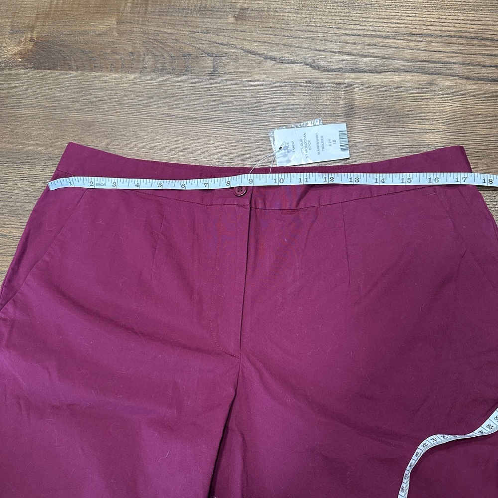 French Connection Deep Raspberry Chinos - Picture 6 of 8